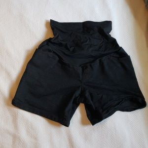Black Maternity Shorts